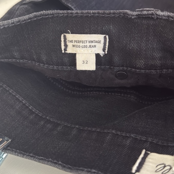 Madewell Black Perfect Vintage Wide Leg Jeans - Picture 6 of 11